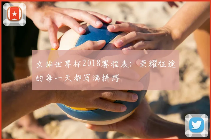 女排世界杯2018赛程表：荣耀征途的每一天都写满拼搏